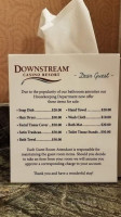 Downstream Casino Resort menu
