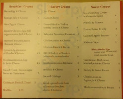 Creperie European Cafe menu
