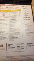 Buffalo Wild Wings menu