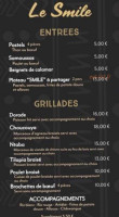 Le Smile menu
