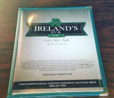 Ireland's Pub food