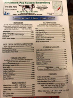 Cafe Flores menu