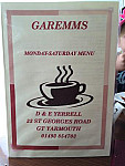 Garemms menu