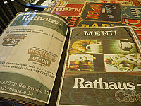 Rathaus Cafe menu