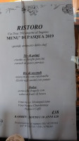 Trattoria Ristoro menu