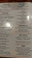 Foothill Grill menu