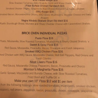 Morrison's menu