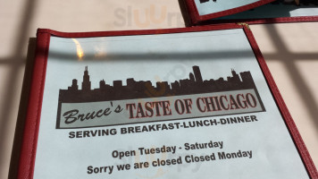 Bruce's Taste Of Chicago menu