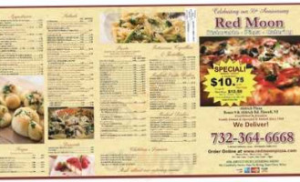 Red Moon And Pizzeria menu