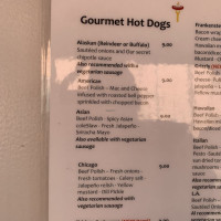International House Of Hot Dogs menu