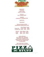 Pizza N Stuff menu