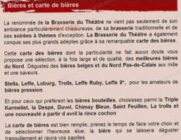 Le Café Du Théâtre menu