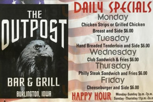The Outpost Grill menu