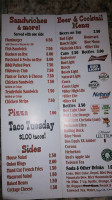 The Hideaway Warrensburg Missouri menu