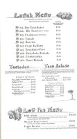 Francisco's menu