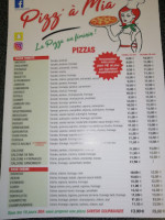 Pizza Mia menu