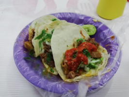 Tacos Placido Tripa Y Barbacoa food