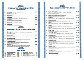 Athen Griechische Spezialitäten Gaststätten U. Restaurants menu