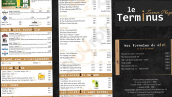 Le Terminus menu