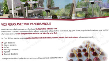 La Table Du Golf menu