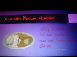 Senor Salsa menu