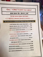 Tall Paul's Meatball Bakery menu