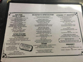 Murphy's Original Steakhouse menu