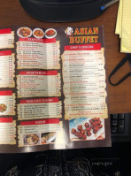 Asian Buffet menu