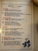 Aux Saveurs De La Lys menu