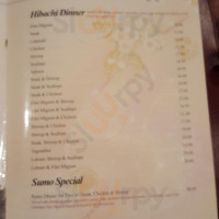 Sumo Japanese Steak House menu