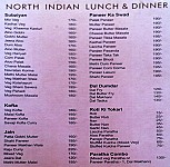 Thakkar's Food Court menu