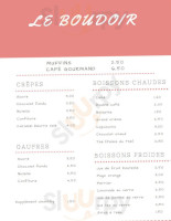 Le Boudoir menu