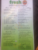 Fresh Eco Cafe And Juice menu