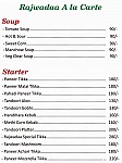 Rajwadaa Chullah menu