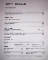 Buoy 9 Restaurant & Lounge menu
