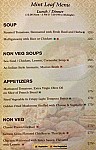 Mintleaf Restaurant menu