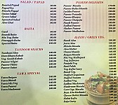 Madhuban Restaurant menu
