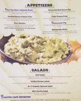 Cactus Cafe menu