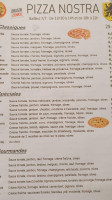 Pizza Nostra menu