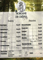 Morgane De Crepes menu