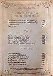 Kareem's menu