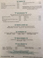 The Springs menu