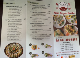 Mika Sushi menu