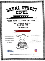 Canal Street Diner menu