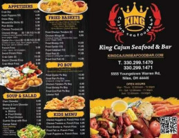 King Cajun Seafood menu