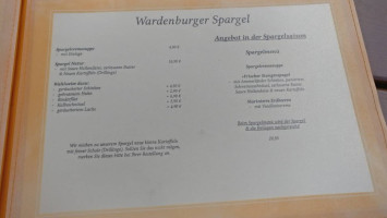 Wassermühle Wardenburg menu
