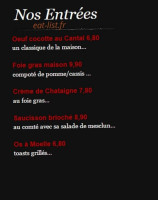 Bistrot La Renaissance menu