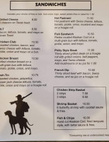 Hunter Creek Grill menu