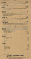 Chipotle Mexican Grill menu