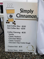 Simply Cinnamon menu